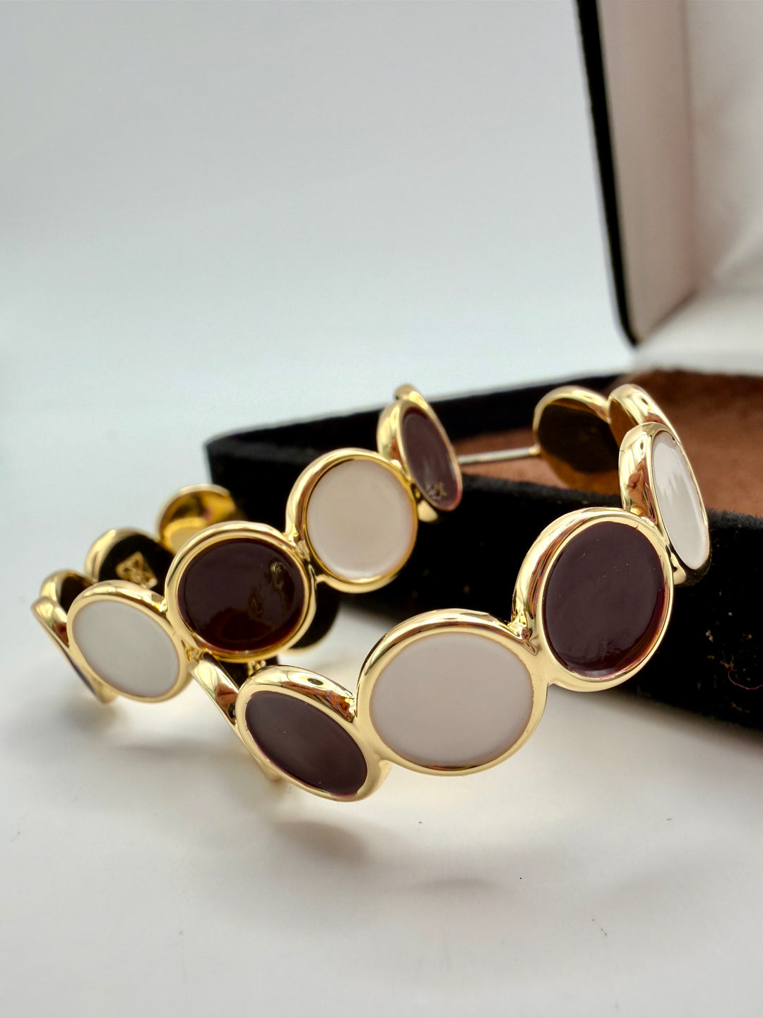 Collegiate Colors Maroon Hoop Earrings