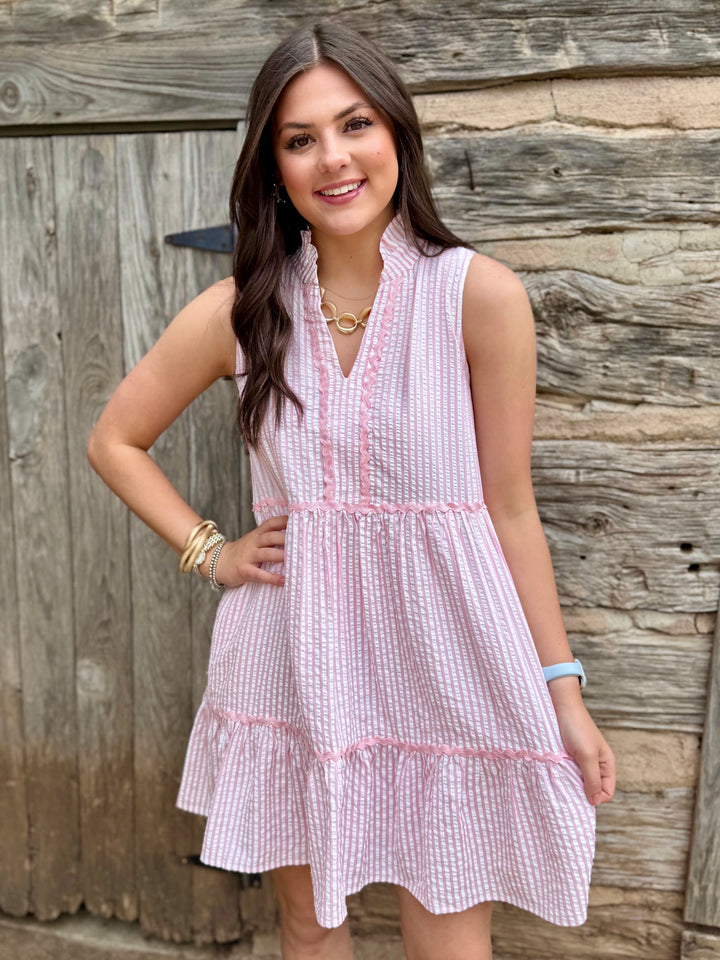 Tickled Pink Sleeveless Dress