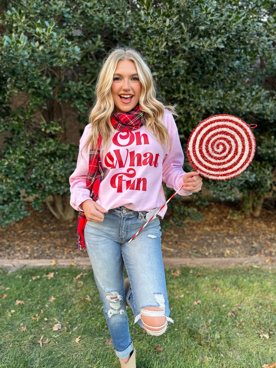 Oh What Fun Sweatshirt by Blessed Buffalo Boutique