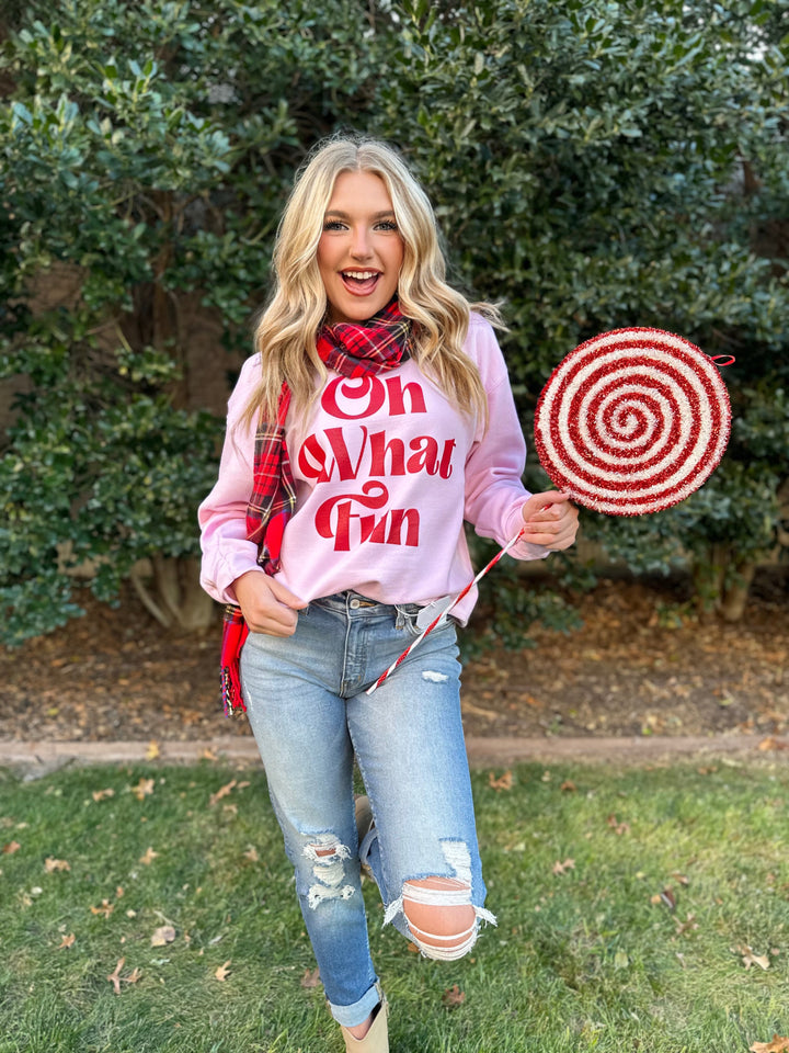 Oh What Fun Sweatshirt by Blessed Buffalo Boutique