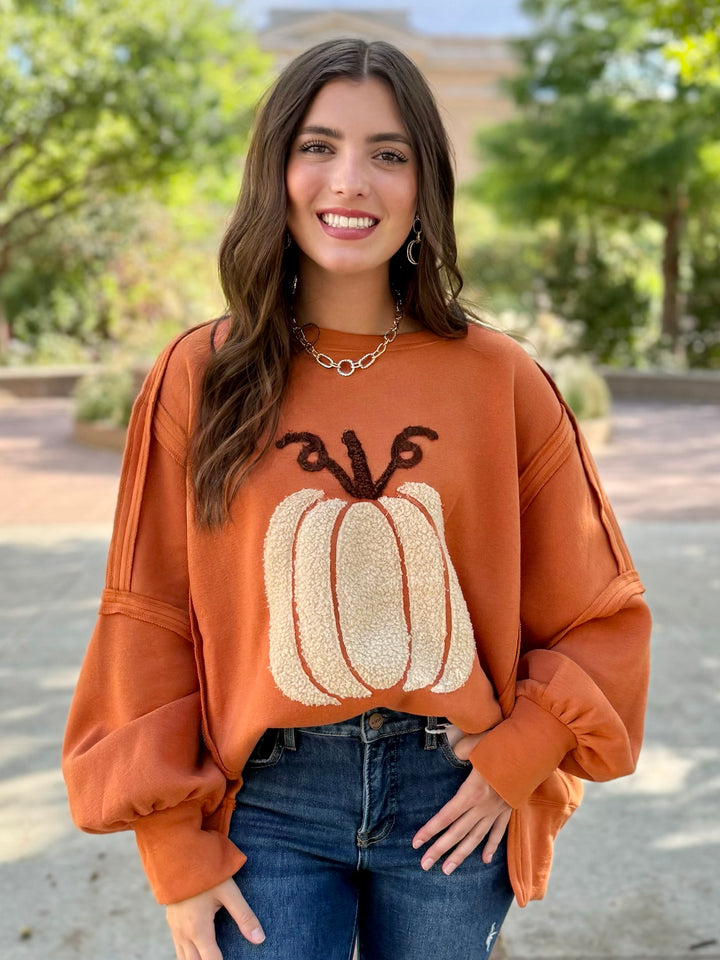 Pumpkin Spice Oversized Sweatshirt