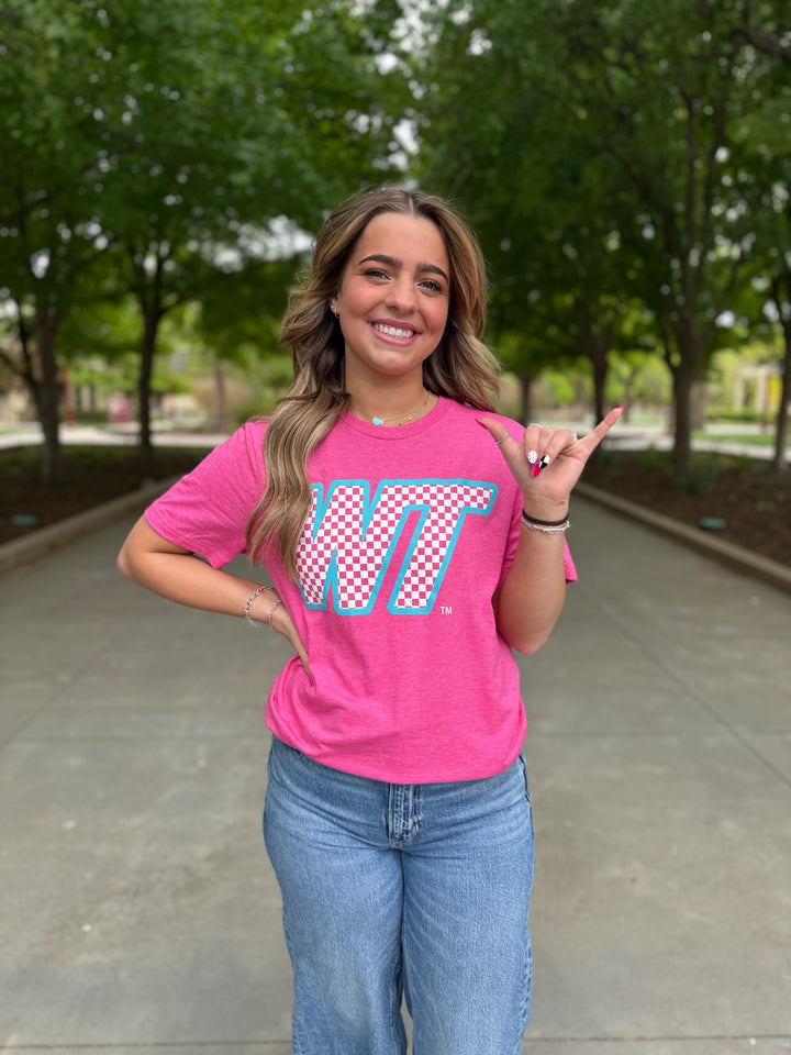 Checkered Slant WT Tee