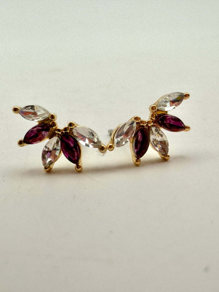 Jones Purple Climber Earrings