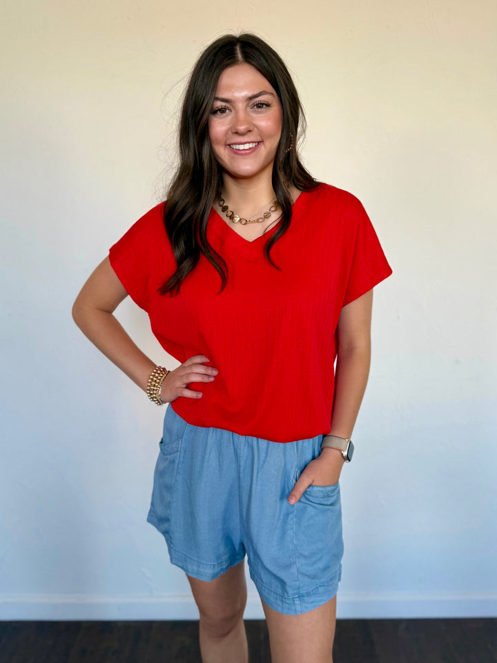 Betsy Chambray Shorts