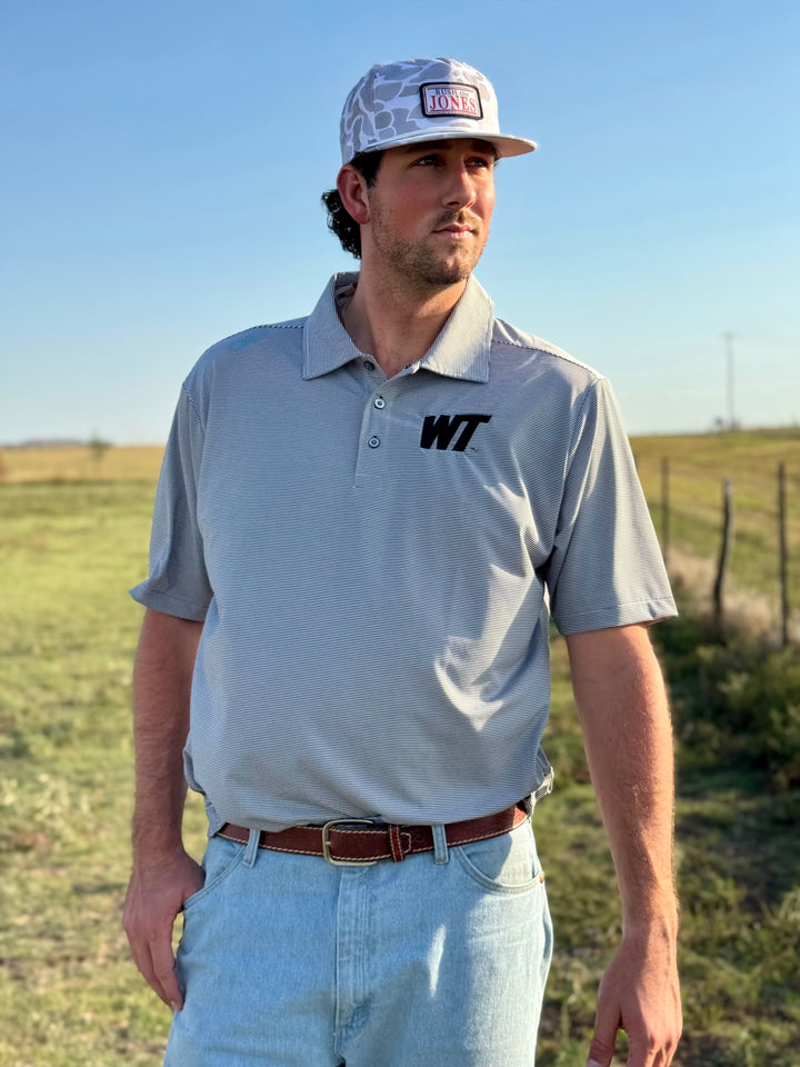 Slant WT Black Stripe Polo