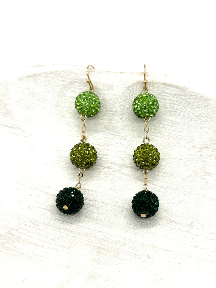 Green With Envy Statement Earrings
