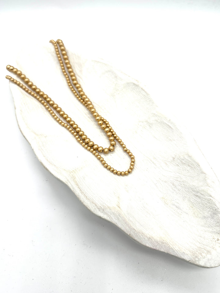 Ember 2-Row Ball Bead Necklace