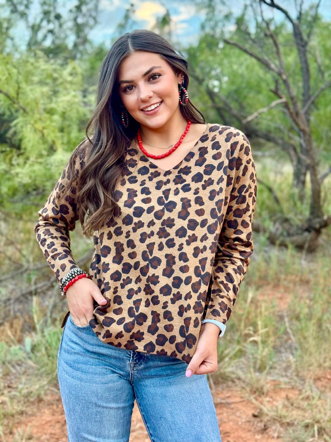 Wildly Classic Leopard V-Neck Top