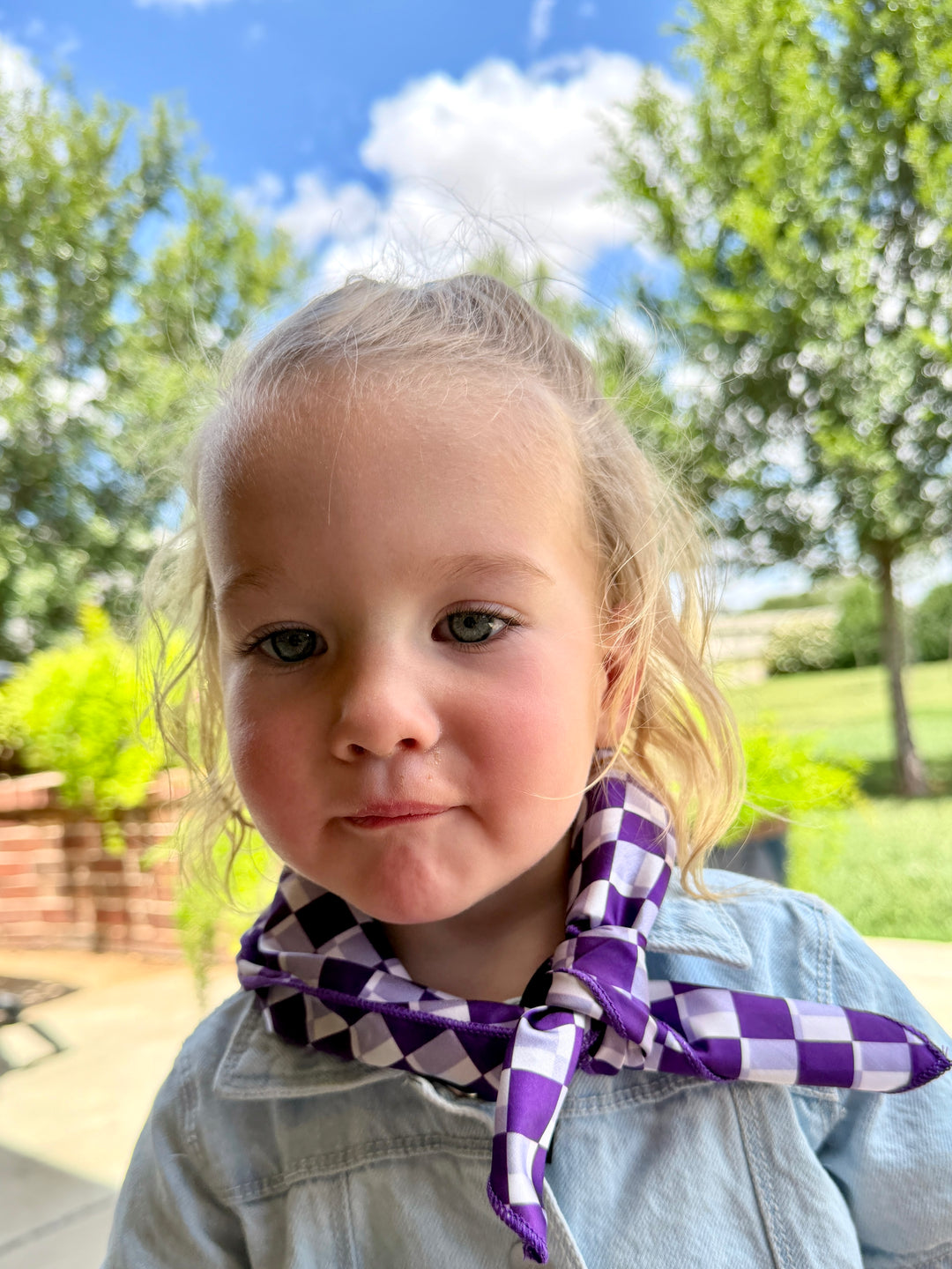 Pep Rally Purple Wild Rag Kids