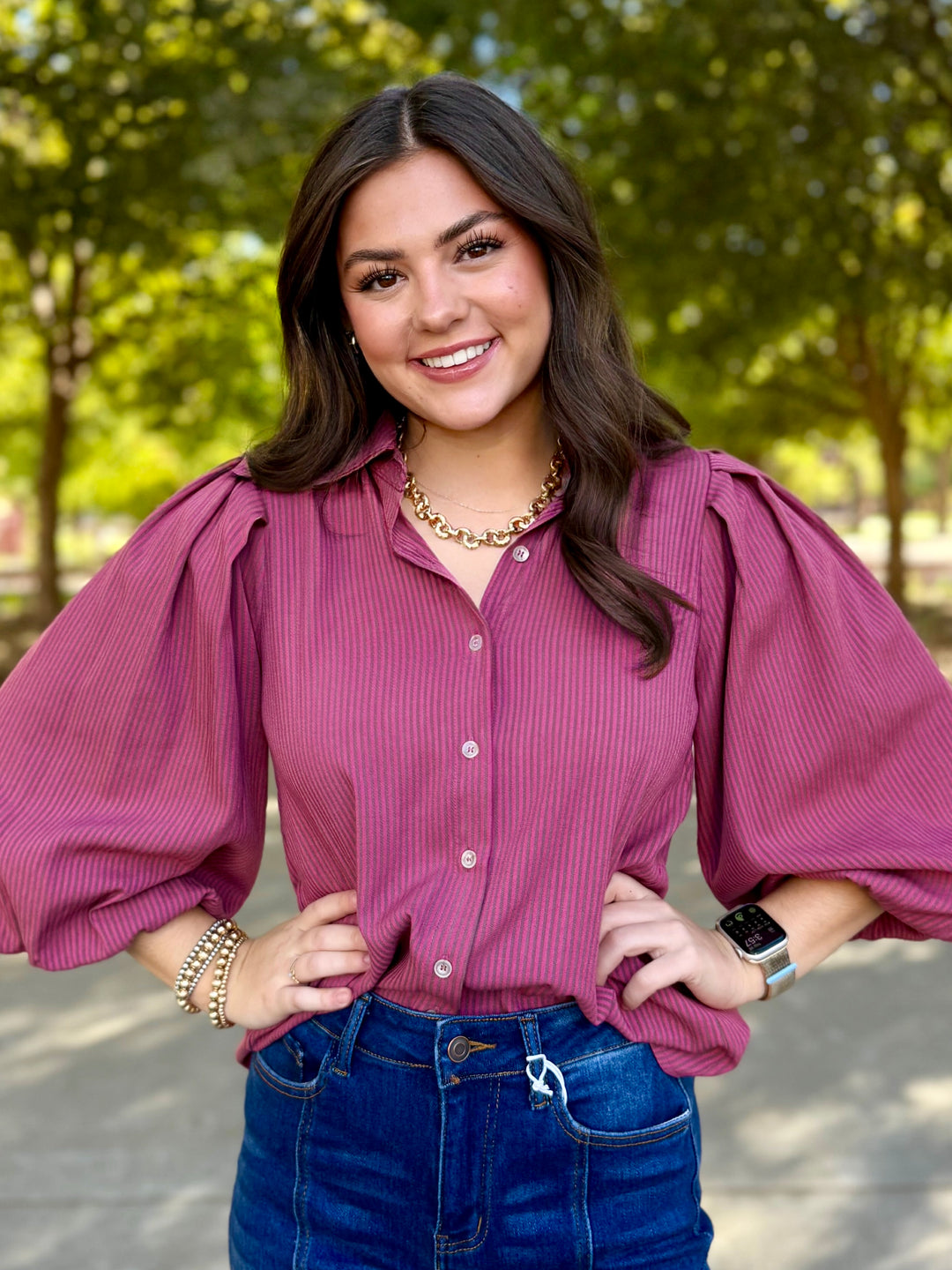 Grateful Striped Blouse