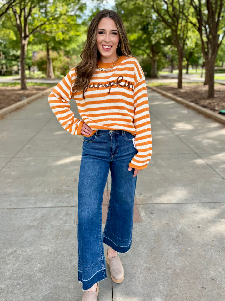 Pumpkin Stripe Sweater