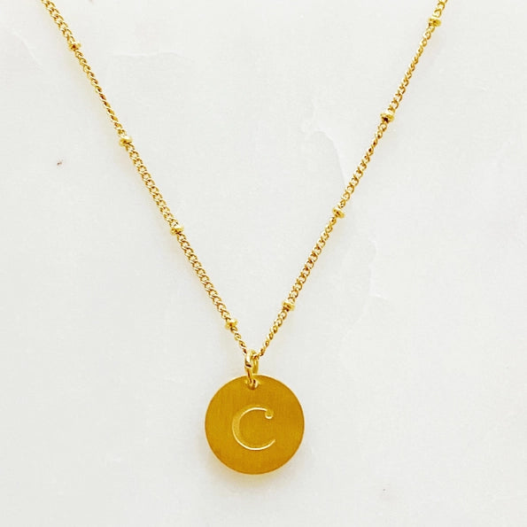 Simple Statement Initial Necklace
