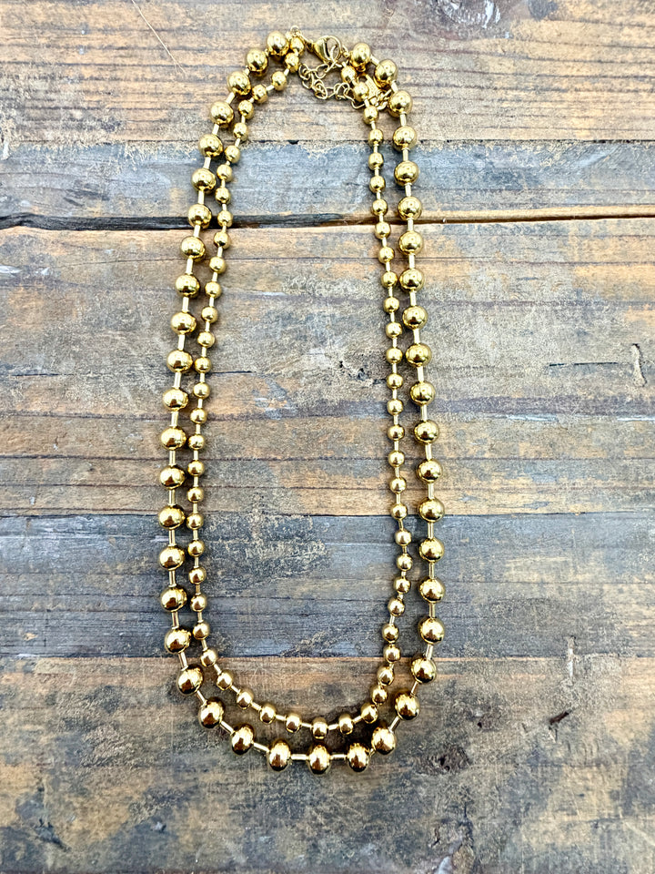 Erika Double Strand Beaded Necklace by Chansuttpearls