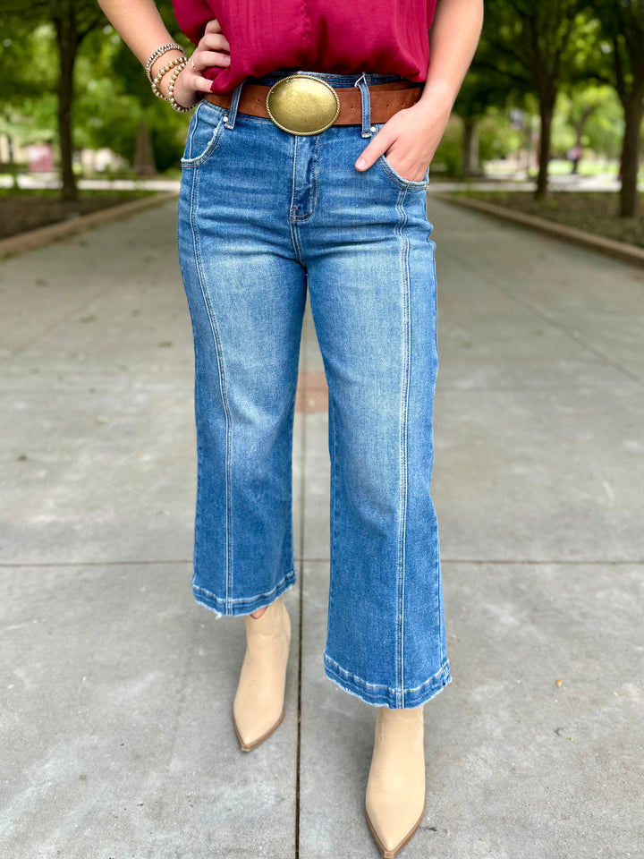 Lauren Wide Leg Crop by Risen