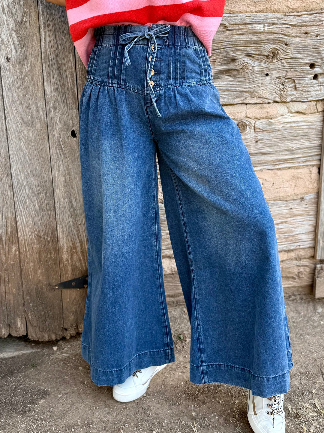 Cleo Button Fly High Rise Culottes