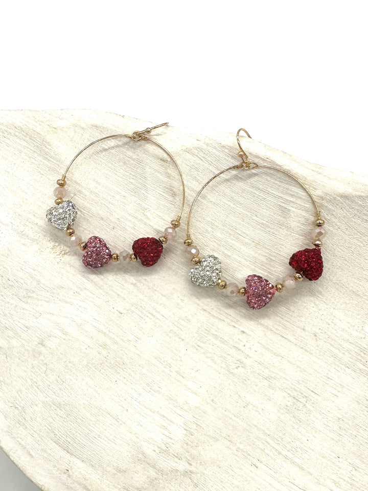 Love You Heart Hoops