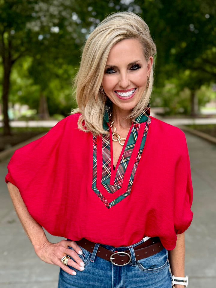 Pretty in Plaid Blouse