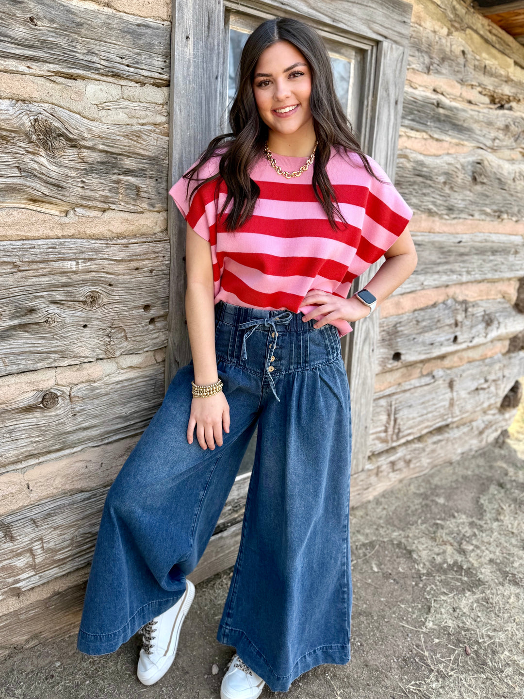 Cleo Button Fly High Rise Culottes