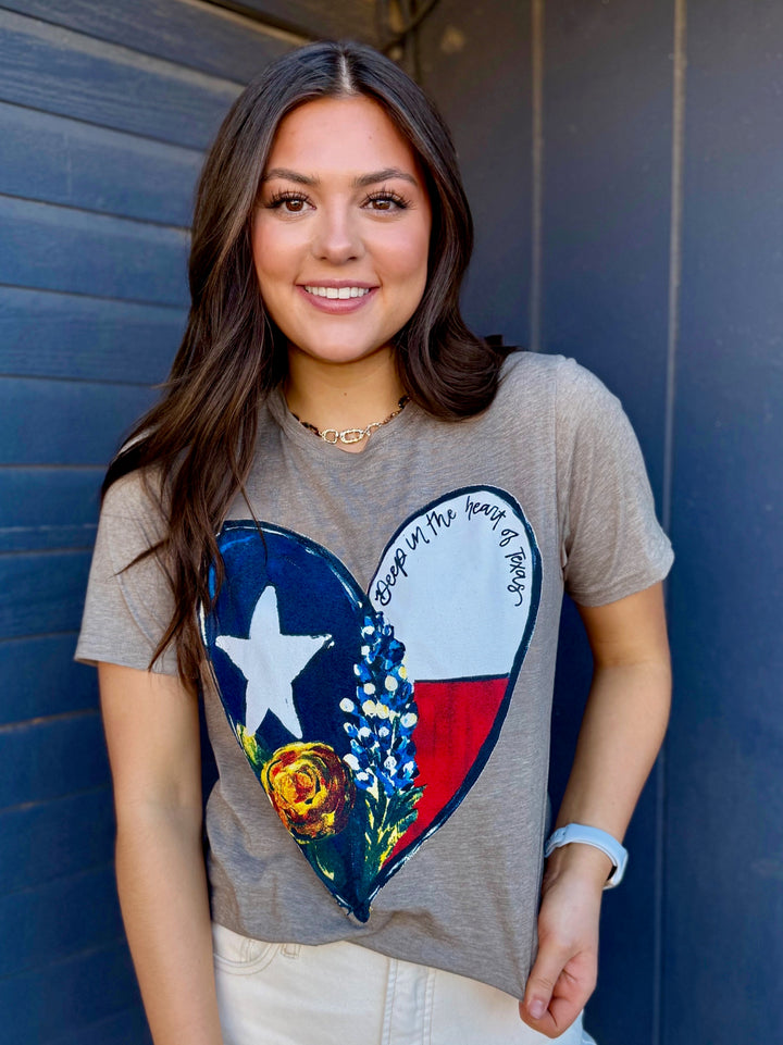 Callie's Deep in the Heart Tee by Texas True Threads
