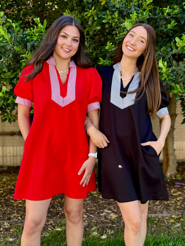 Classic Comfort V-Neck Dresses