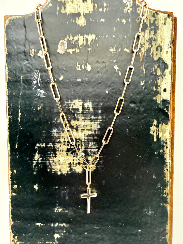 Mara Gold Cross Necklace