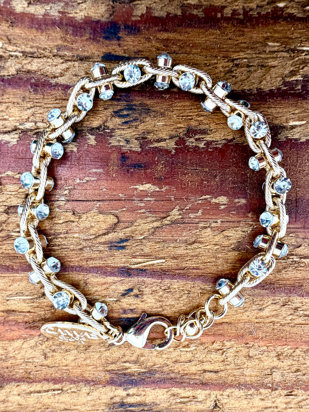 Nadia Gold & Rhinestone Bracelet