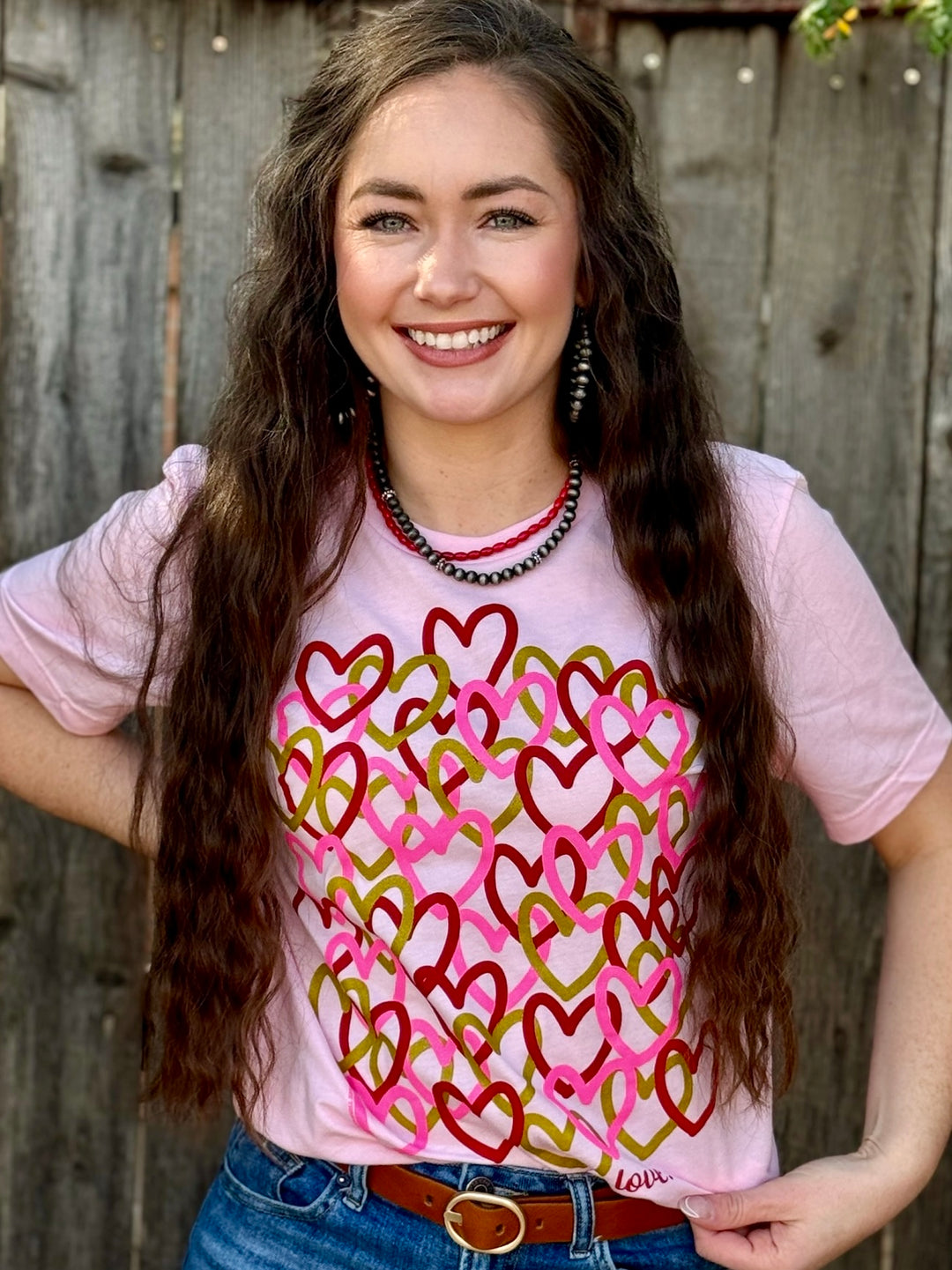 Cluster of Hearts Tee by Texas True Threads