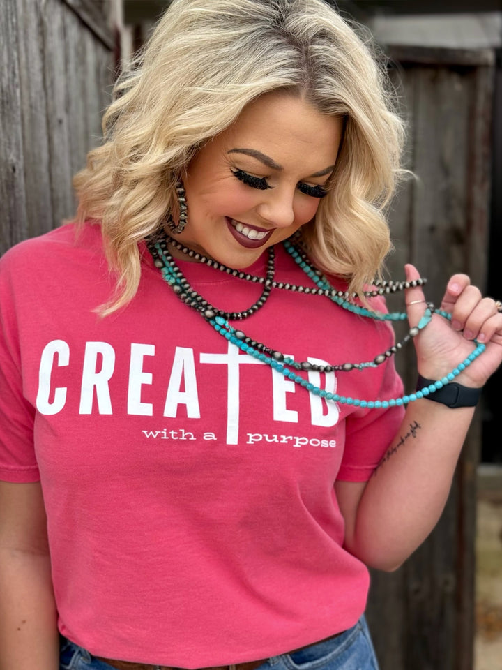 Created With A Purpose Tee by Texas True Threads