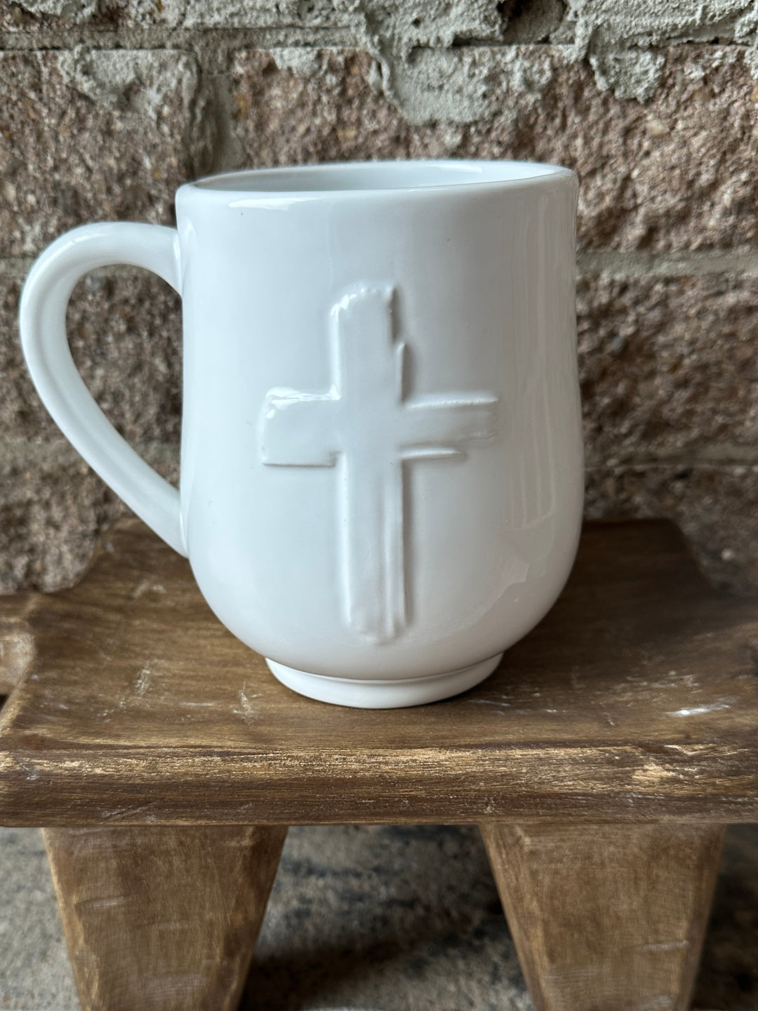 White Cross Mug