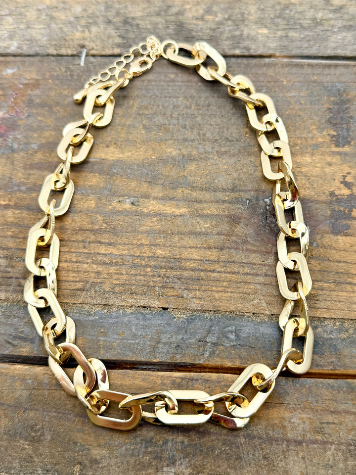Luna Open Link Necklace