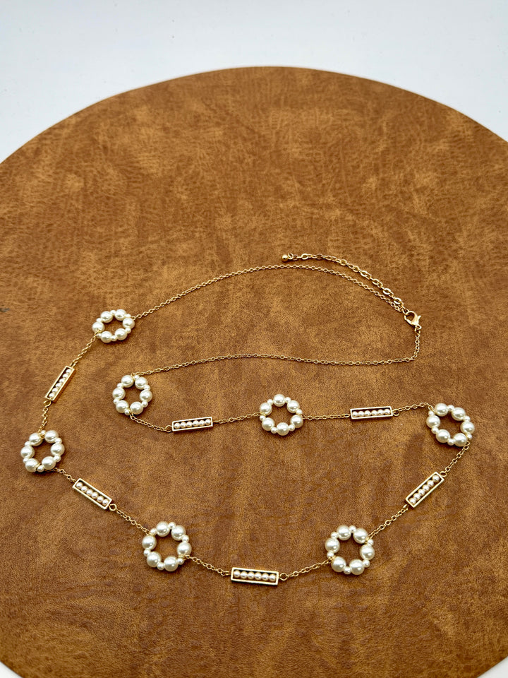 Chanity Long Pearl Necklace