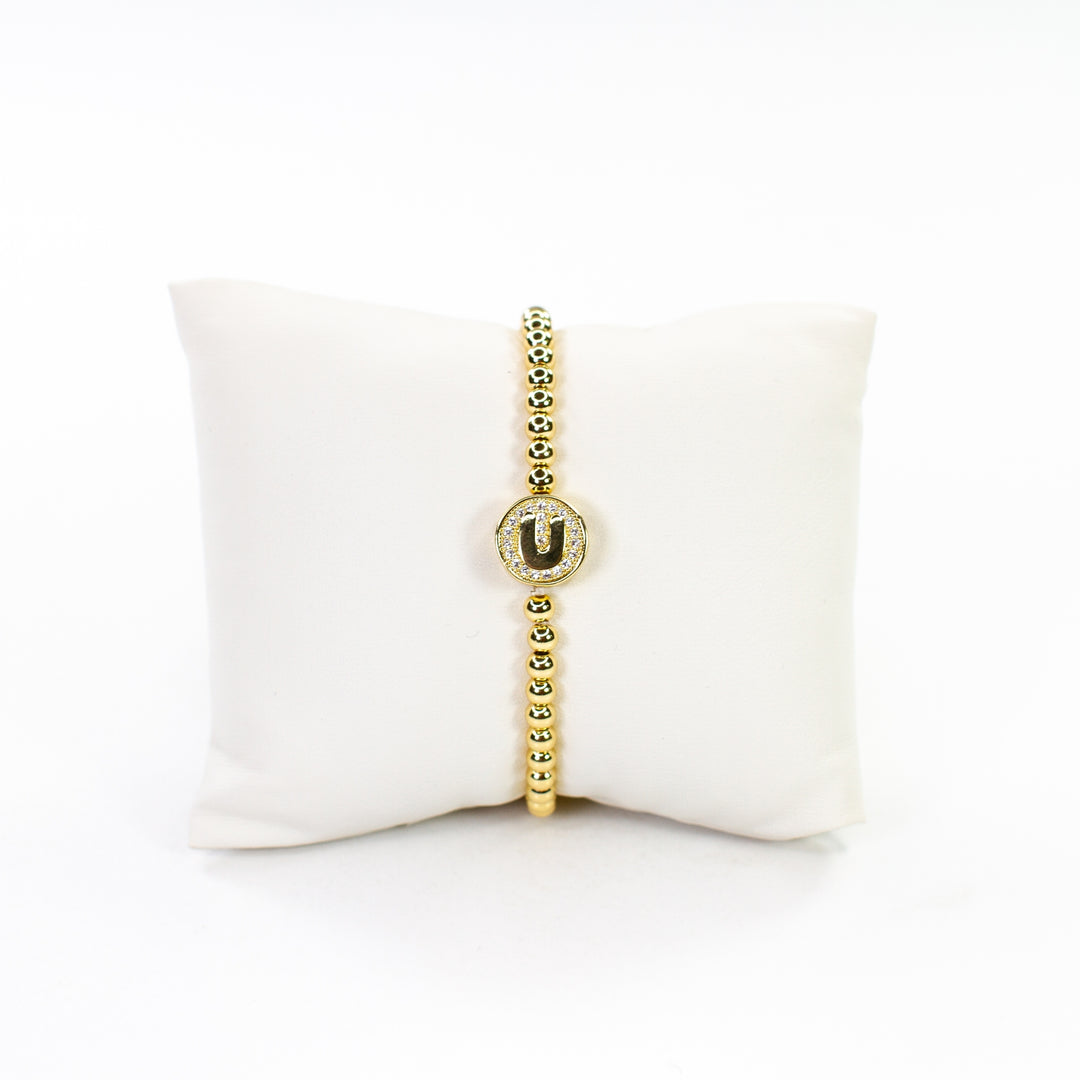 CZ Initial Bracelet