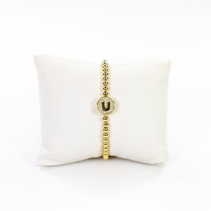 CZ Initial Bracelet