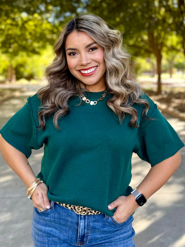 Cozy Hunter Green Sweater