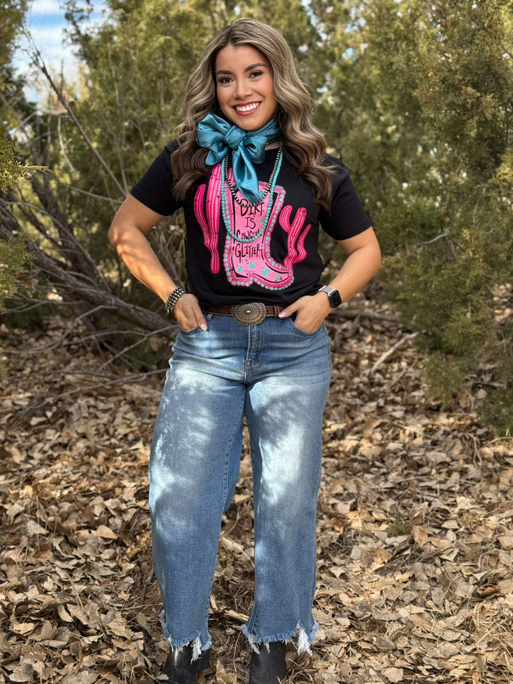 Dirt Is Cowgirl Glitter Tee by Texas True Threads