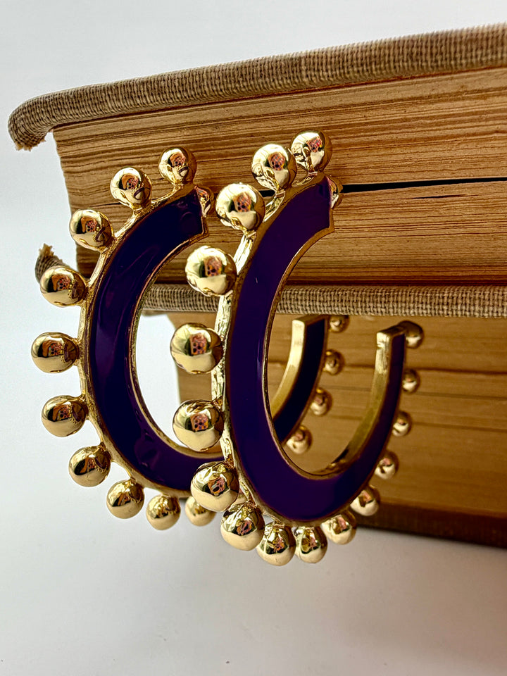 Hadley Purple Hoops