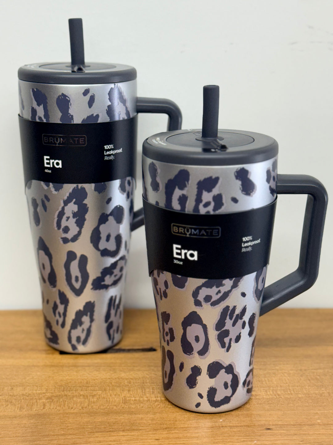 BrüMate Metallic Leopard Era Straw Tumblers