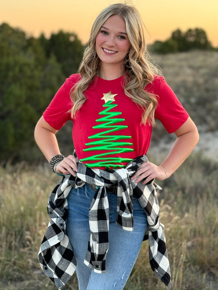 Puff Christmas Tree Tee by Texas True Threads