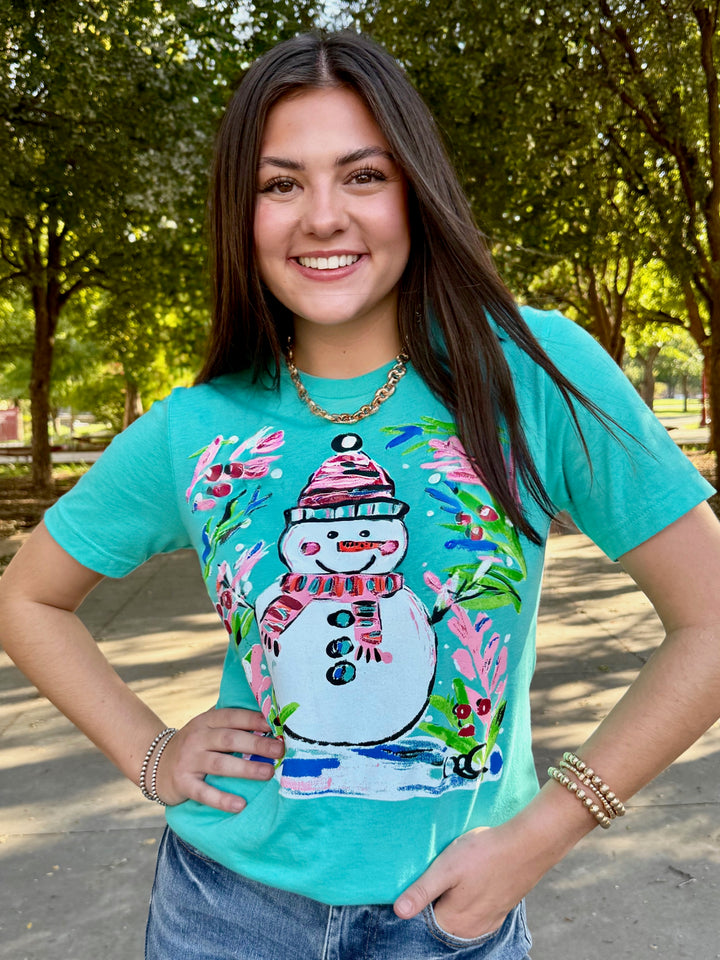Callie Ann Stelter Snowman Tee by Texas True Threads