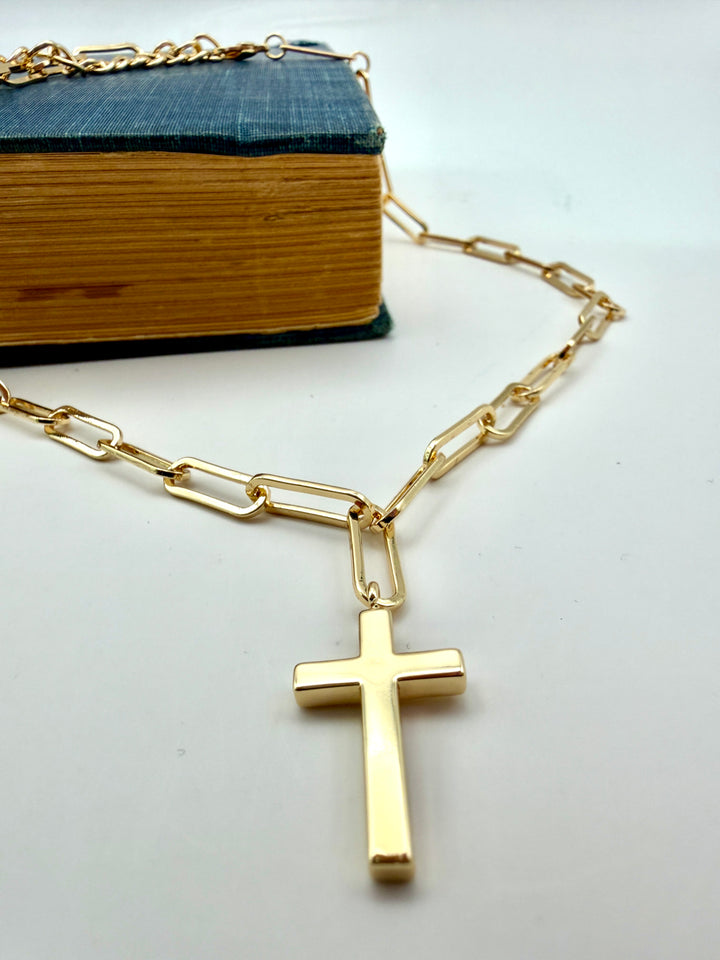 Mara Gold Cross Necklace