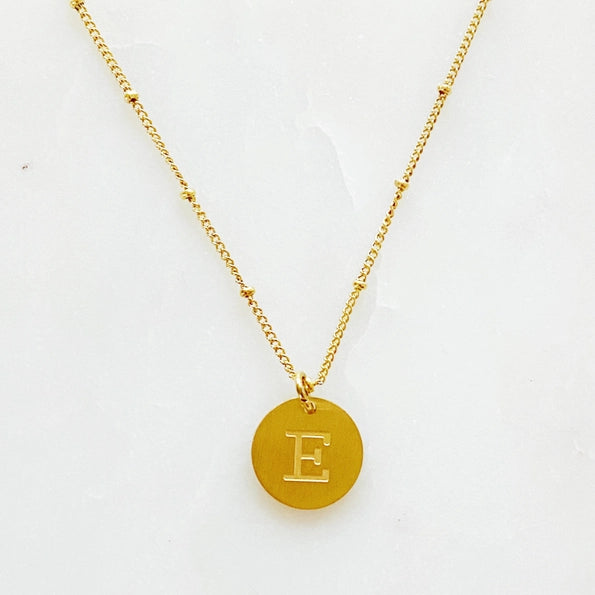 Simple Statement Initial Necklace