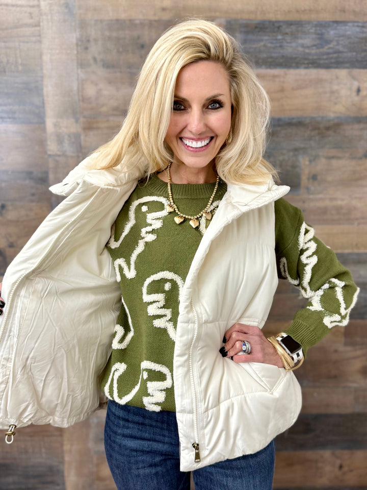 Boy Mom Dinosaur Sweater