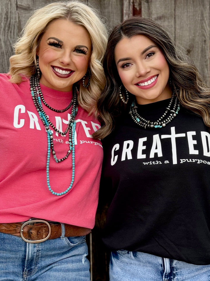 Created With A Purpose Tee by Texas True Threads