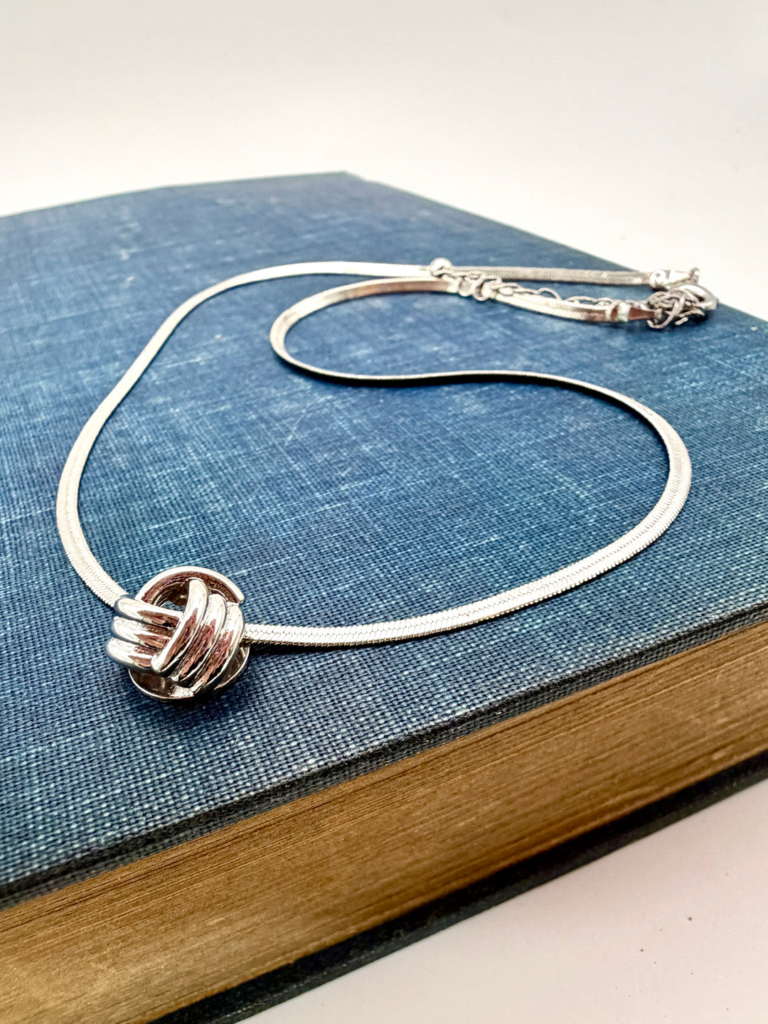 Silver Love Knot Necklace