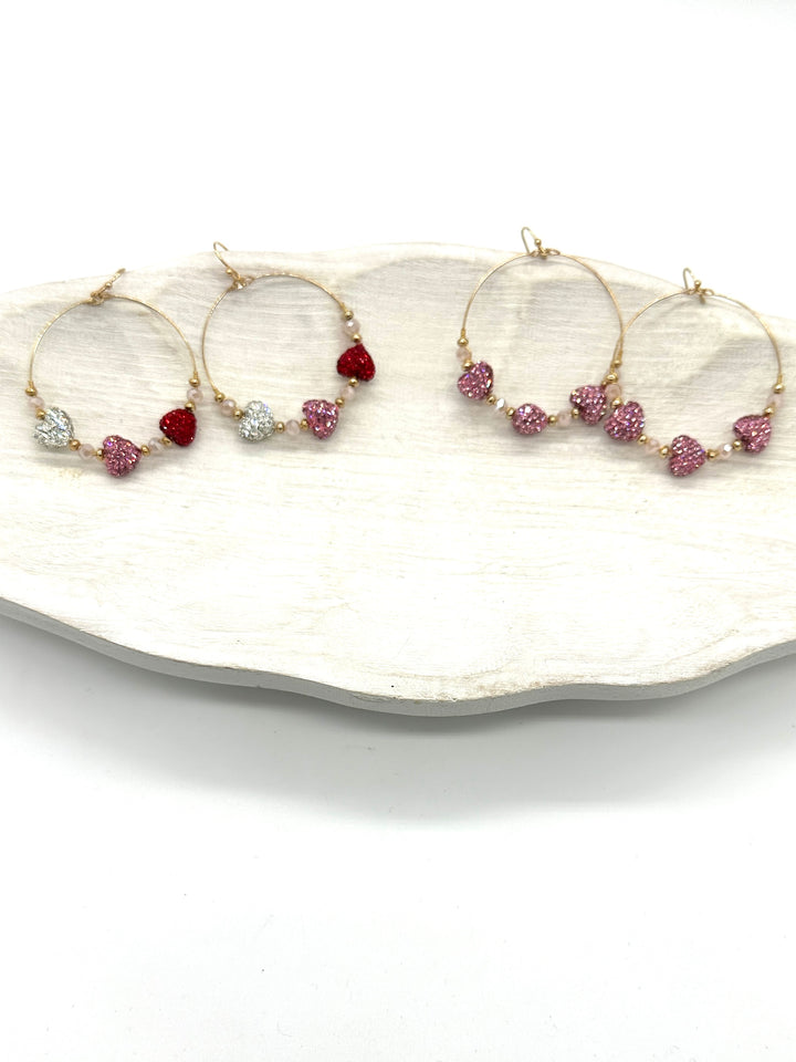 Love You Heart Hoops