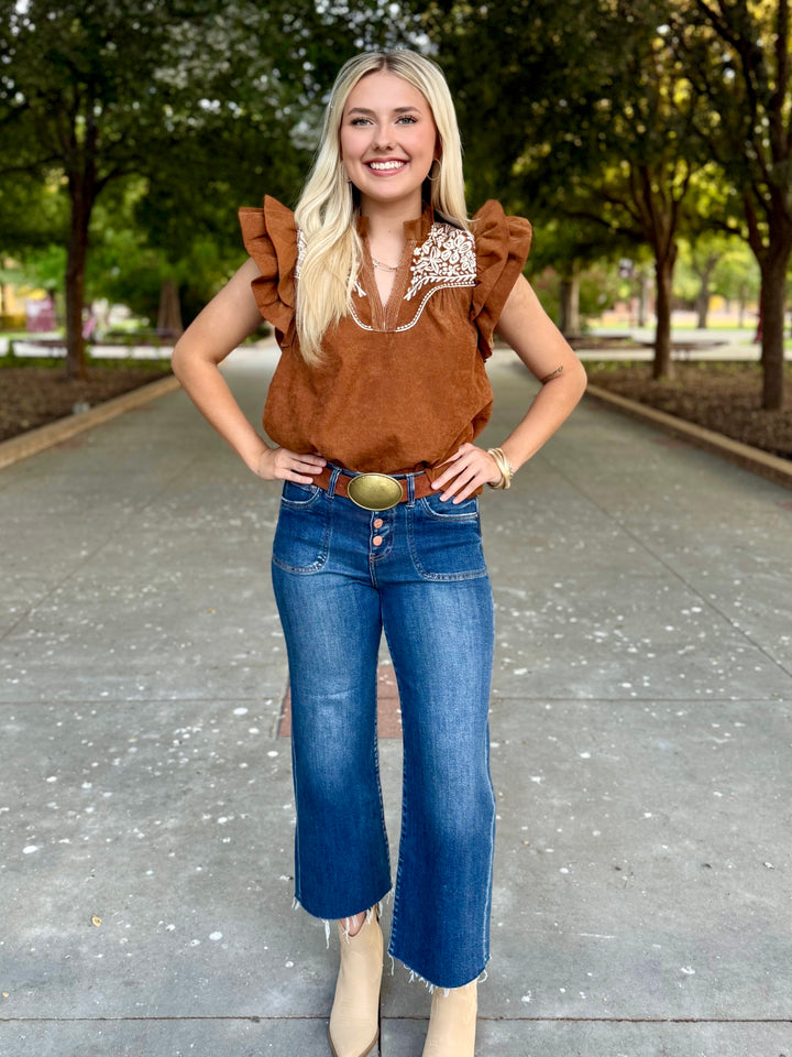 Rustic Threads Brown Top by THML