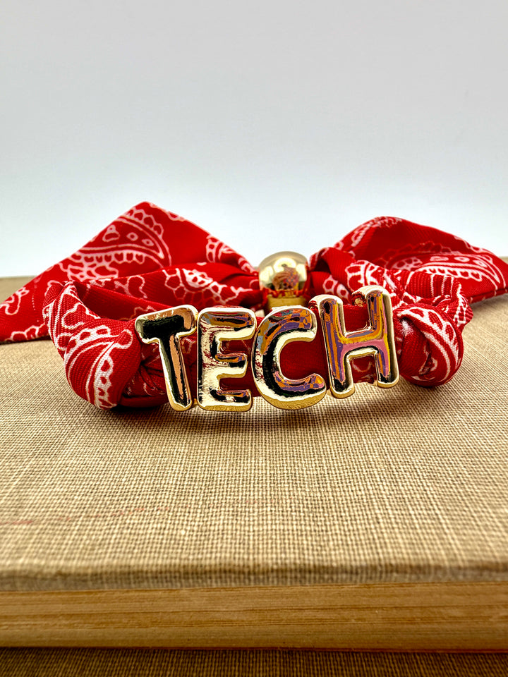 Texas Tech Bandana Slider Bracelet