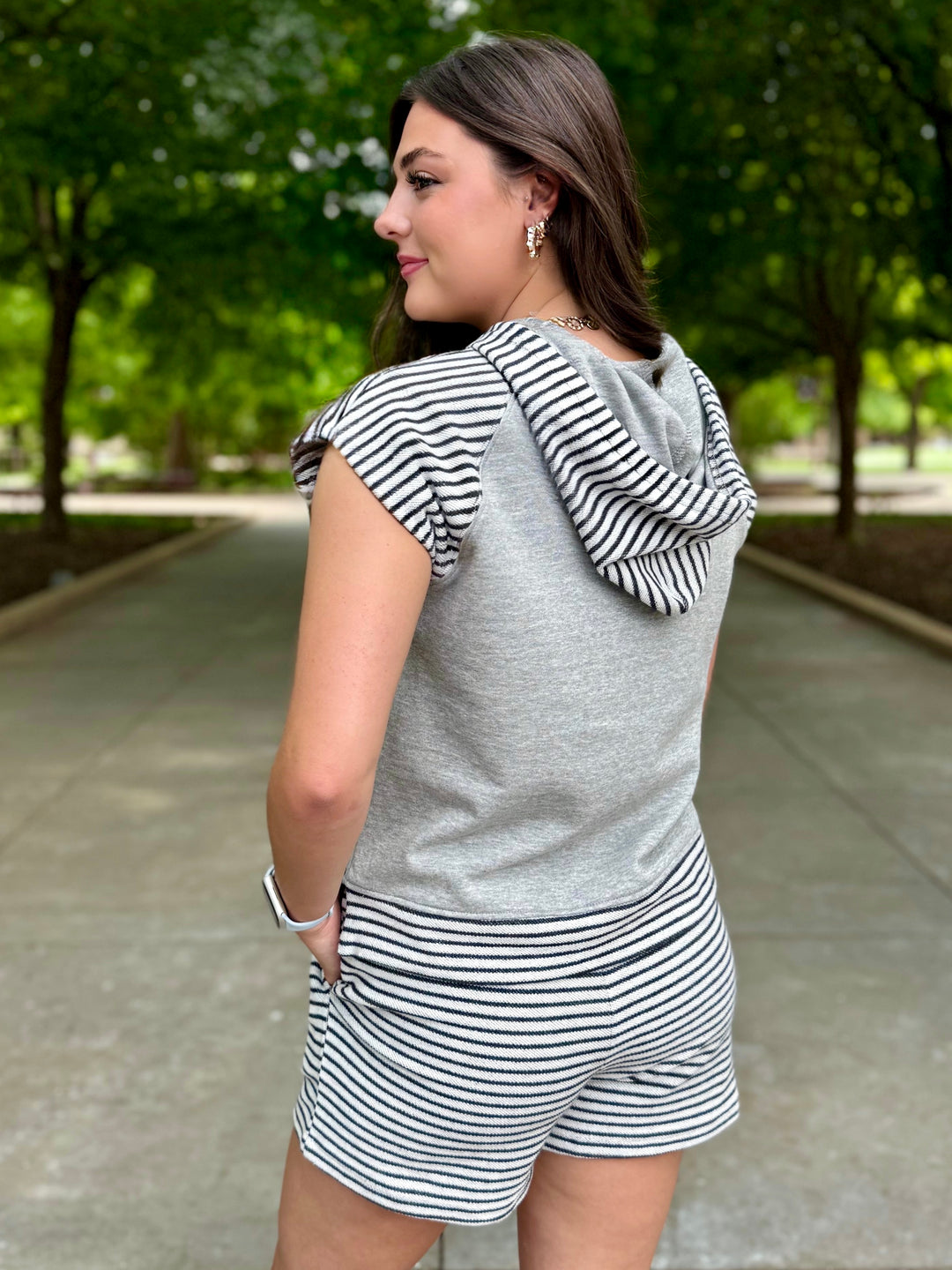 Cozy Cute Grey Short Set