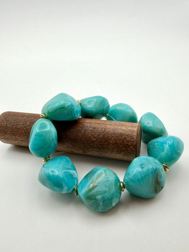 Sabrina Chunky Turquoise Bracelet