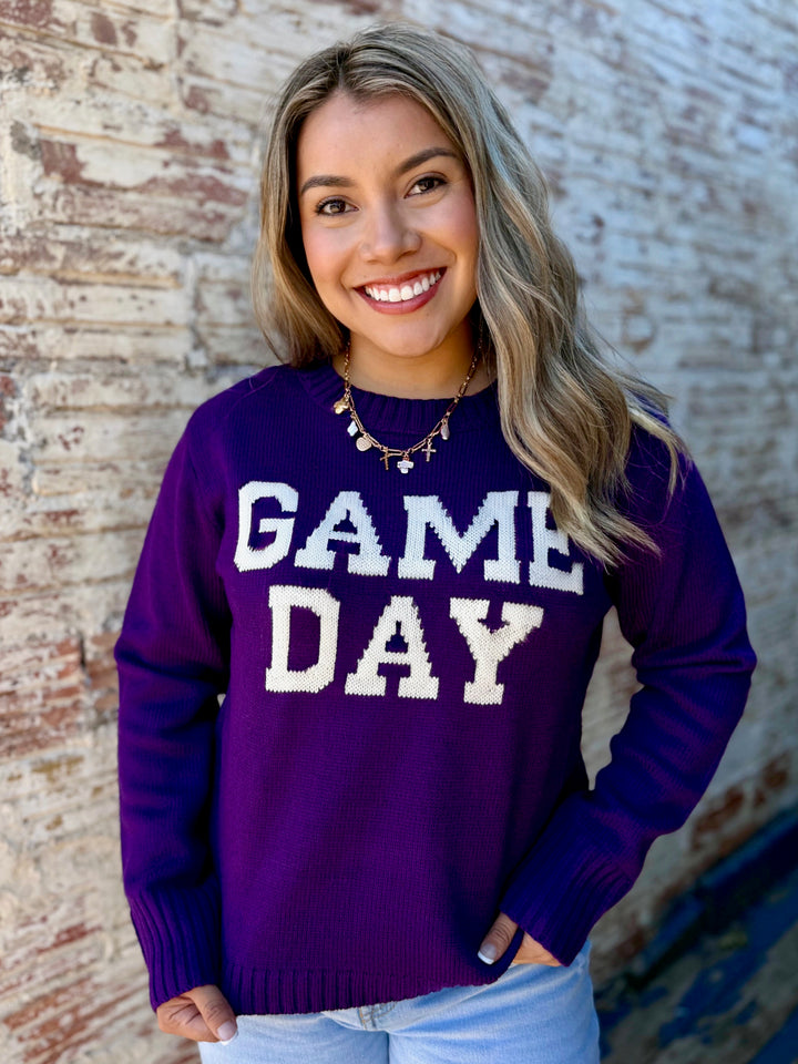 Game Day Purple Sweater